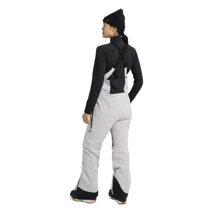 Burton Burton Women's [ak] Kimmy GORE-TEX 2L Bib Pants - Gray Cloud Gray Cloud XXS Womens Gore-Tex Snowpants