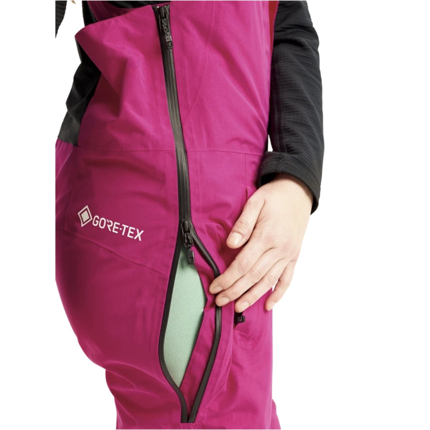 Burton Burton Women's [ak] Kimmy GORE-TEX 2L Bib Pants - Very Berry Very Berry XXS Womens Gore-Tex Snowpants