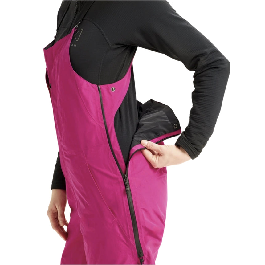 Burton Burton Women's [ak] Kimmy GORE-TEX 2L Bib Pants - Very Berry Very Berry XXS Womens Gore-Tex Snowpants