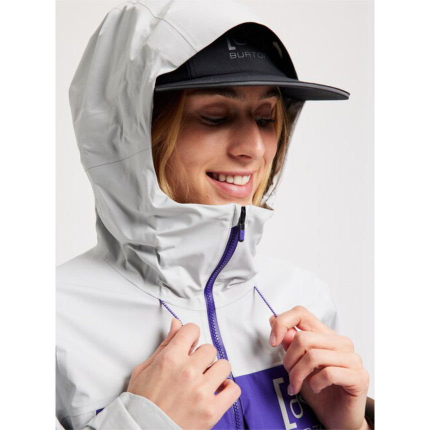 Burton Women's [ak] Surgence GORE-TEX Jacket - Lunar Gray / Prism Violet