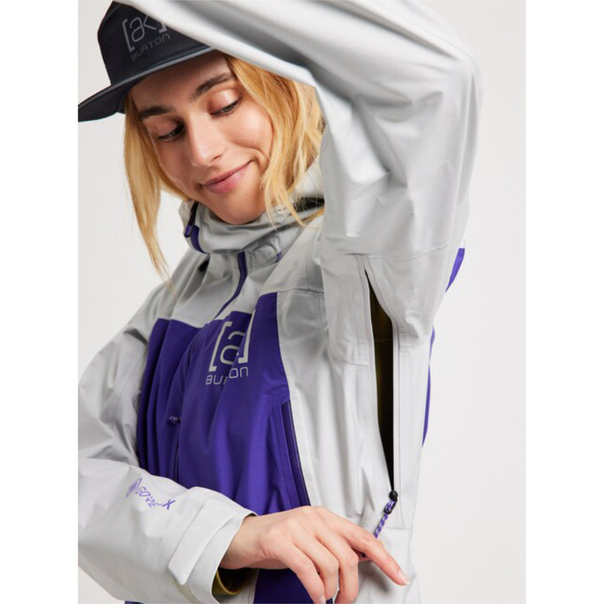 Burton Women's [ak] Surgence GORE-TEX Jacket - Lunar Gray / Prism Violet