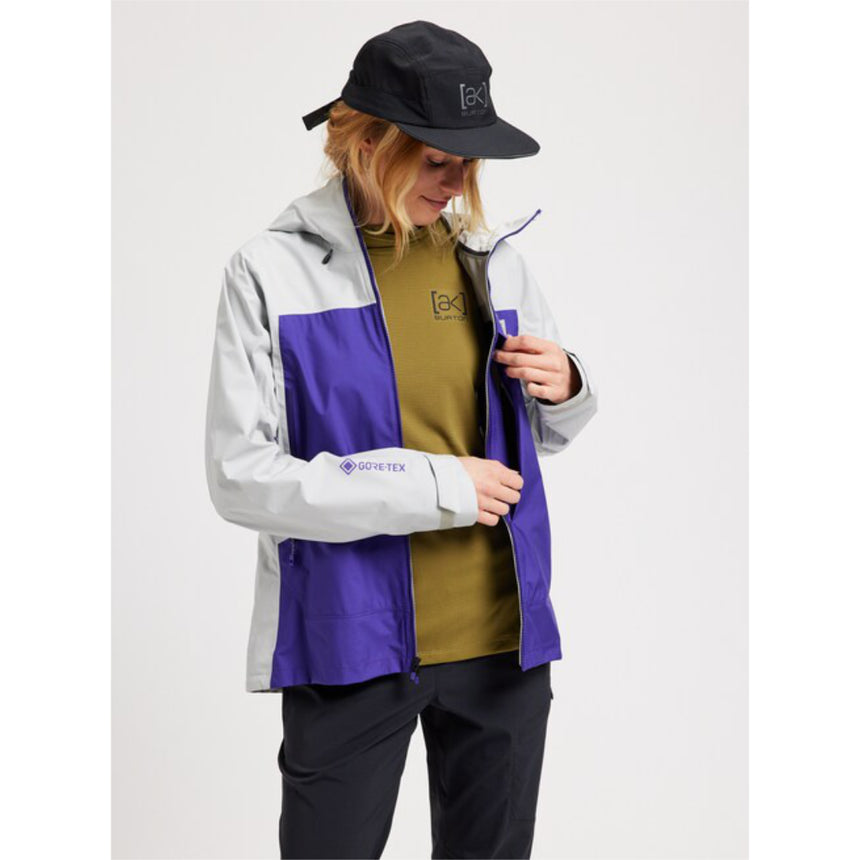 Burton Women's [ak] Surgence GORE-TEX Jacket - Lunar Gray / Prism Violet