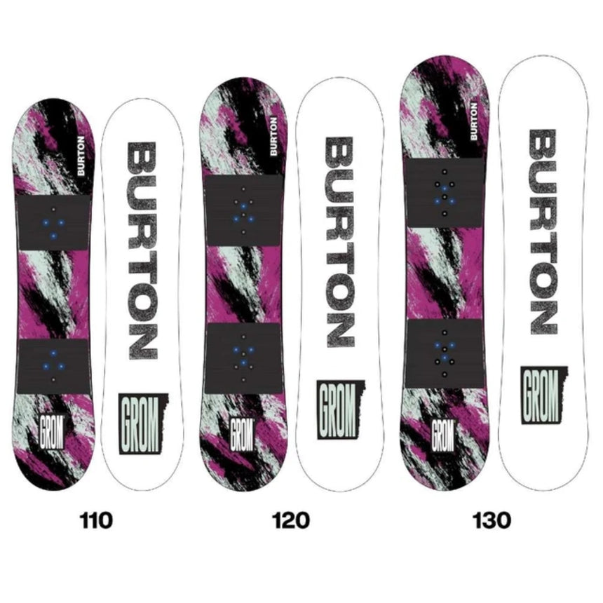 Burton Burton Kids' Grom Snowboard - Purple/Teal Purple/Teal 120 Youth Boys Snowboards 100 to 140 cm