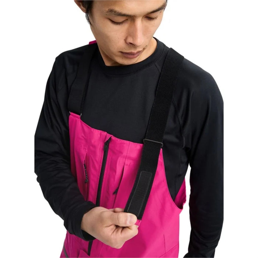 Burton Men's AK Gore Tex Freebird Bib Snowpants -Very Berry