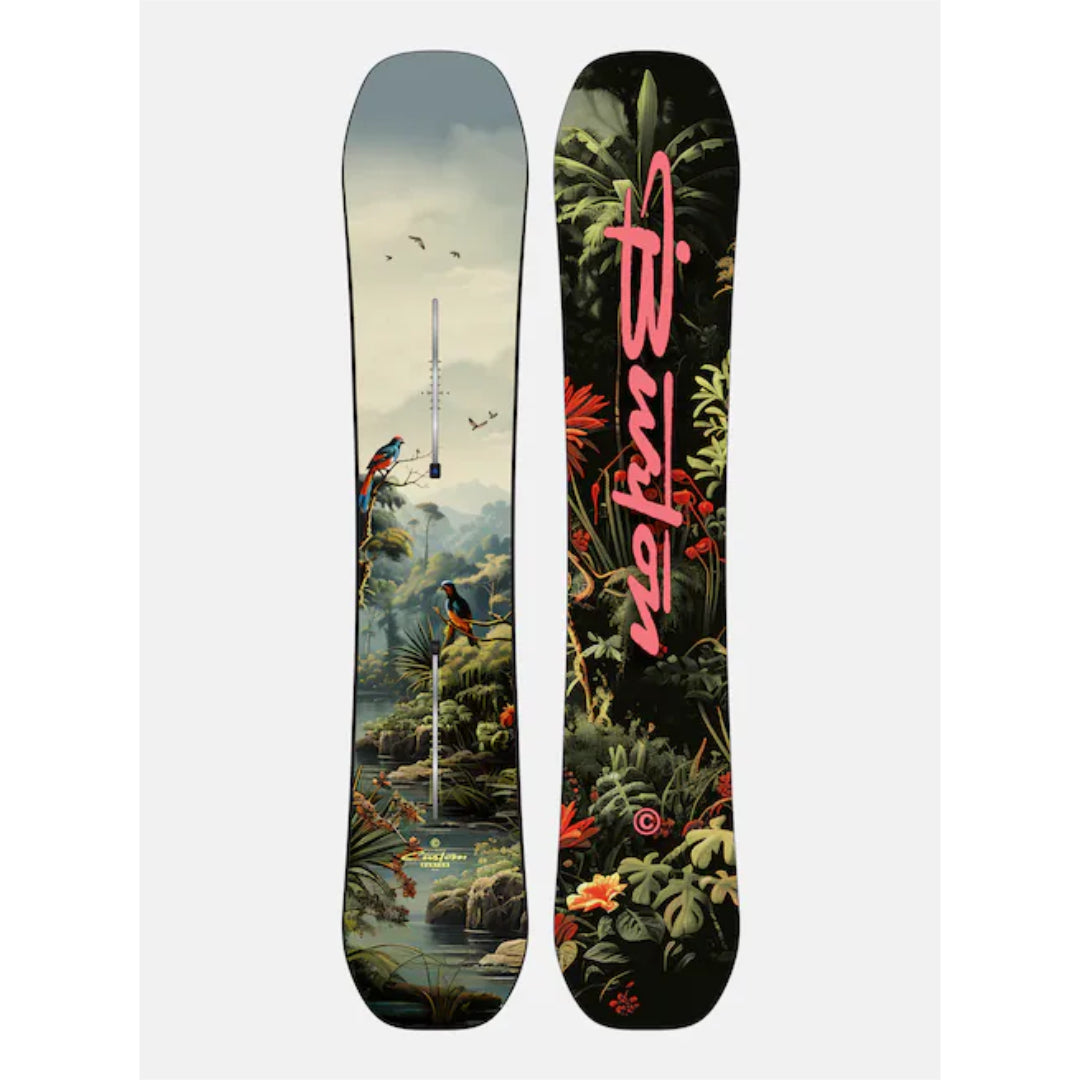 Burton Burton Men's Custom Flying V Snowboard - Jungle Jungle 156 Mens Snowboards