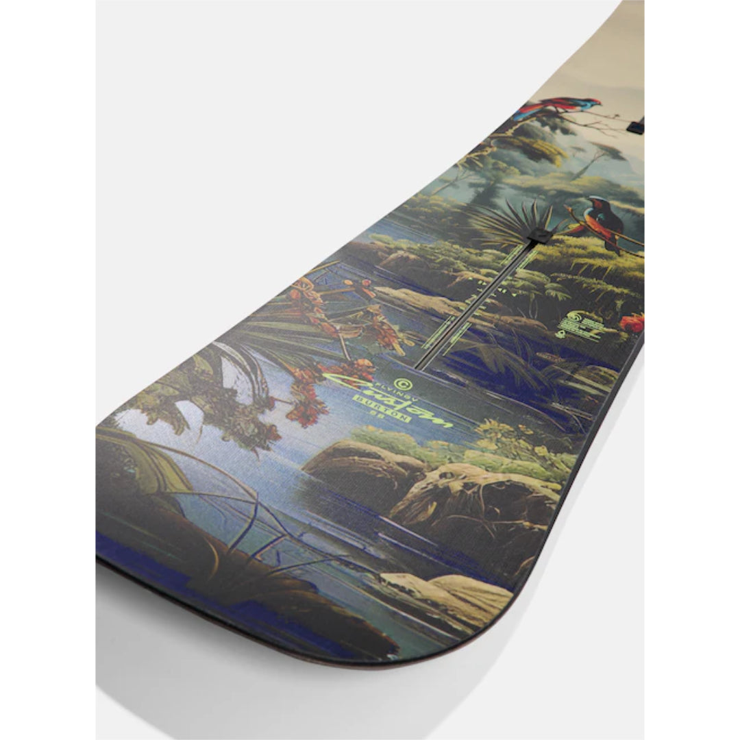 Burton Burton Men's Custom Flying V Snowboard - Jungle Jungle 156 Mens Snowboards