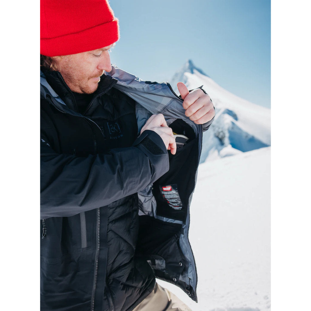 Burton Burton Men's Hover Gore Tex Stretch 3L Jacket - True Black True Black M Mens Gore-Tex Jackets