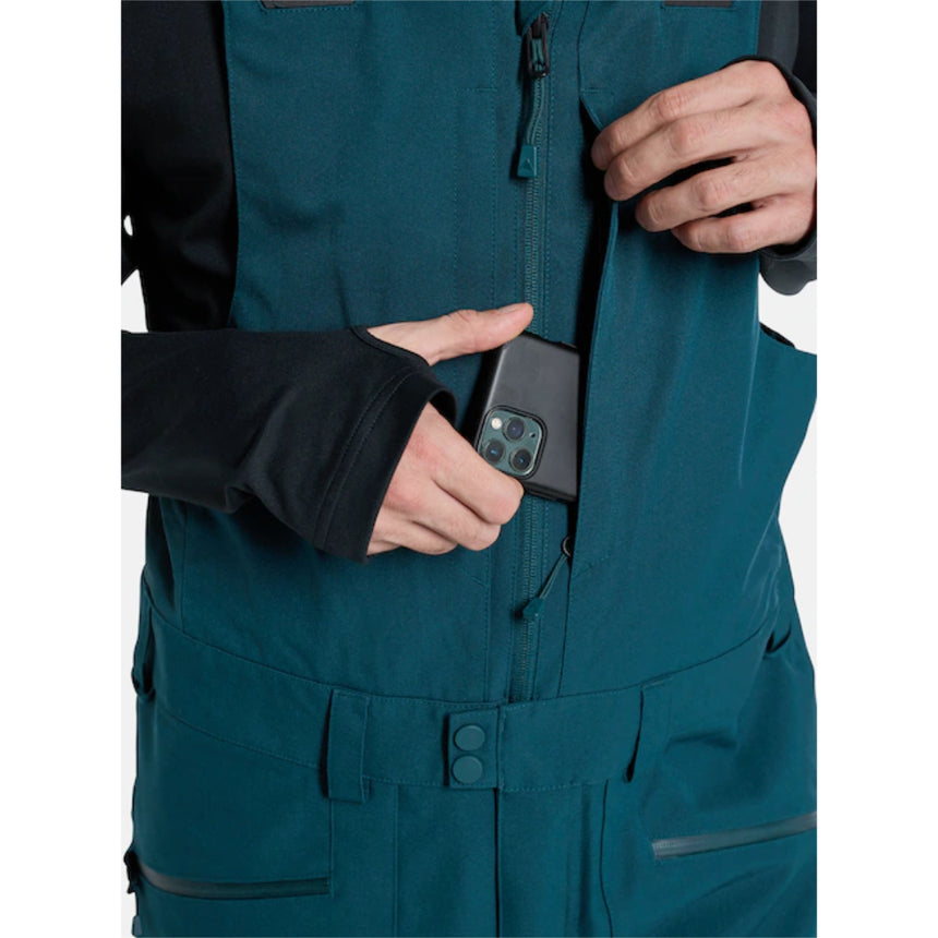 Burton Burton Men's Reserve 2L Bib Snowpants-Deep Emerald Deep Emerald M Mens Snowboard Pants