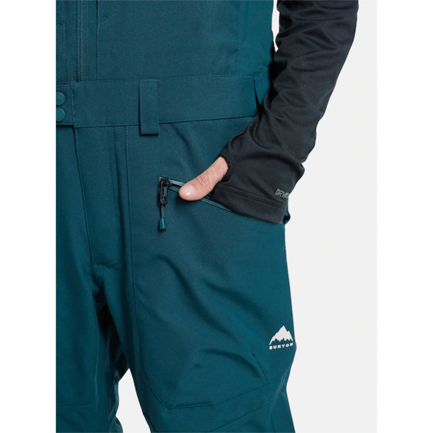 Burton Burton Men's Reserve 2L Bib Snowpants-Deep Emerald Deep Emerald M Mens Snowboard Pants