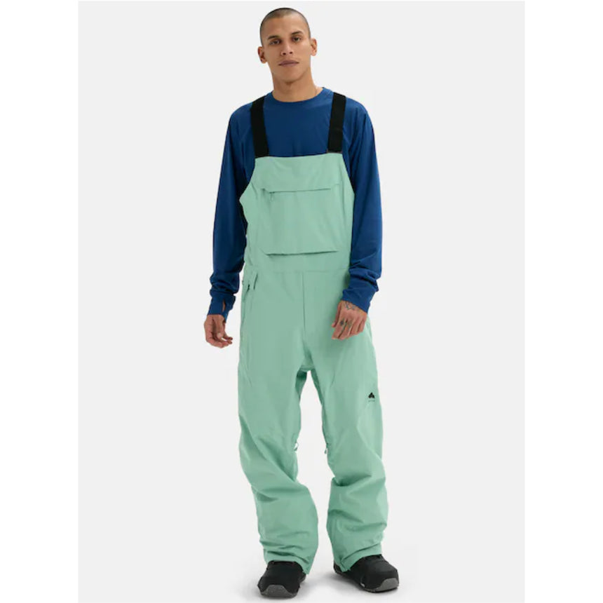 Burton Men's Reserve 2L Stretch  Bib Snowpants-Soft Sage
