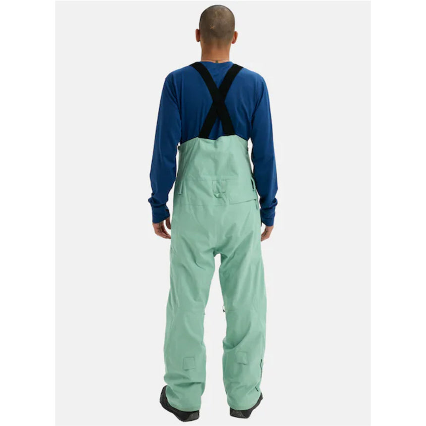 Burton Men's Reserve 2L Stretch  Bib Snowpants-Soft Sage