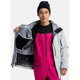 Burton Men's [ak] Hover GORE‑TEX C-Knit 3L Stretch Jacket - Gray Cloud