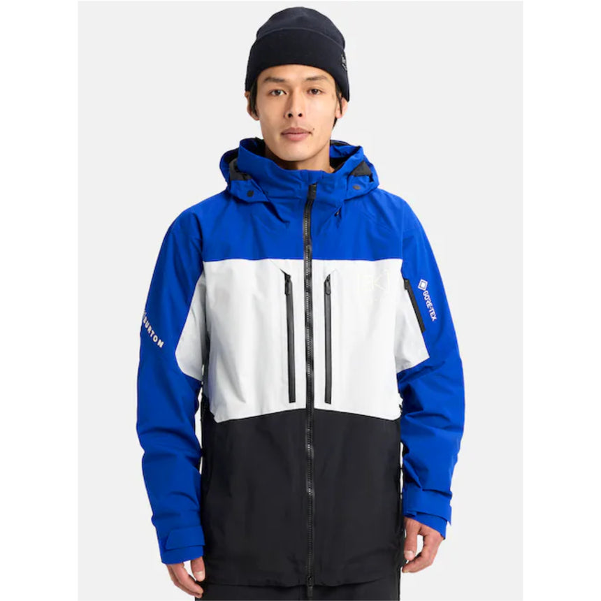 Burton Burton Men's [ak] Swash GORE‑TEX 2L Jacket -True Black/Blue True Black / Blue Teal / Atomic Yellow L Mens Gore-Tex Jackets