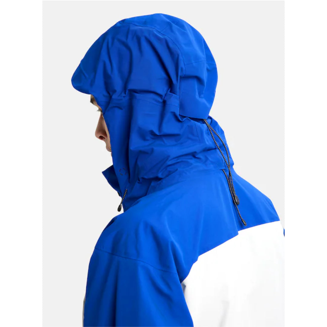 Burton Burton Men's [ak] Swash GORE‑TEX 2L Jacket -True Black/Blue True Black / Blue Teal / Atomic Yellow L Mens Gore-Tex Jackets