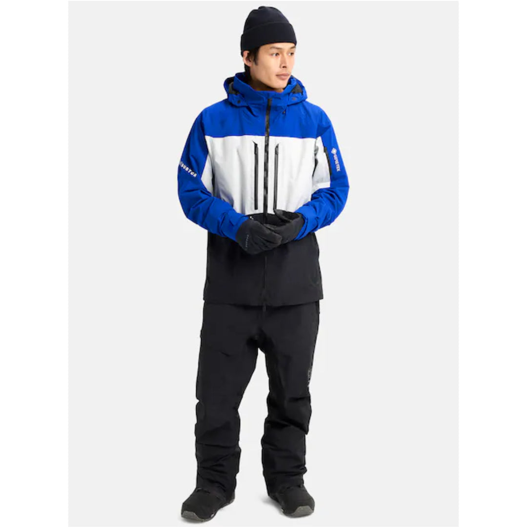 Burton Burton Men's [ak] Swash GORE‑TEX 2L Jacket -True Black/Blue True Black / Blue Teal / Atomic Yellow L Mens Gore-Tex Jackets