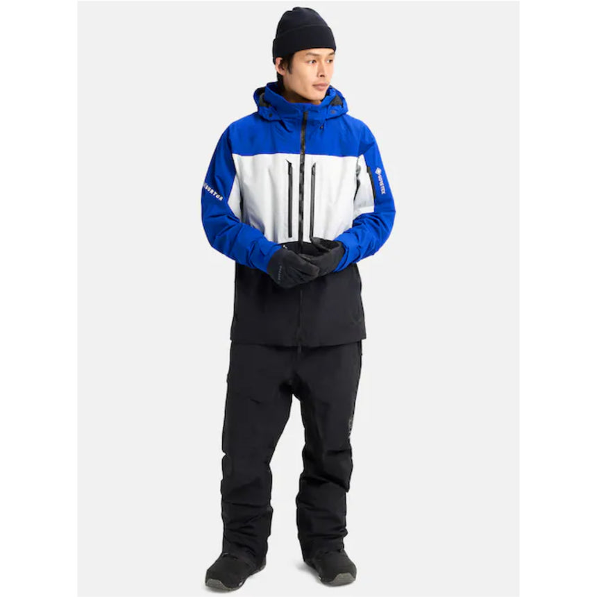 Burton Burton Men's [ak] Swash GORE‑TEX 2L Jacket -True Black/Blue True Black / Blue Teal / Atomic Yellow L Mens Gore-Tex Jackets