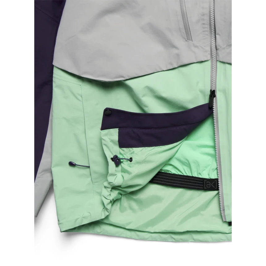 Burton Burton Men's [ak] Swash Synthetic Insulated GORE-TEX® 2L Jacket - Nightshade Purple / Apparition Gray / Green Voltage Nightshade Purple / Apparition Gray / Green Voltage XS Mens Gore-Tex Jackets