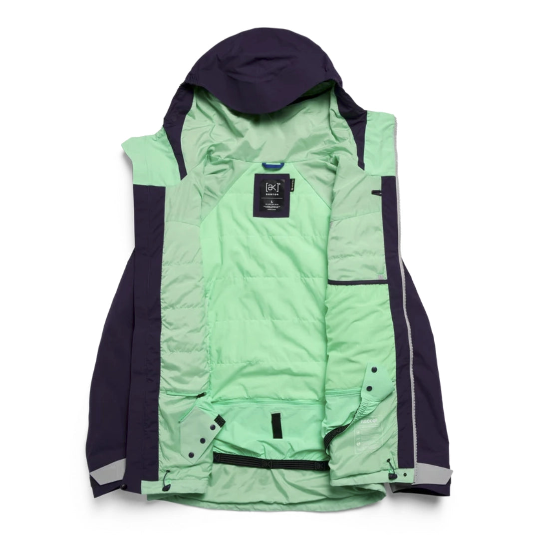 Burton Burton Men's [ak] Swash Synthetic Insulated GORE-TEX® 2L Jacket - Nightshade Purple / Apparition Gray / Green Voltage Nightshade Purple / Apparition Gray / Green Voltage XS Mens Gore-Tex Jackets