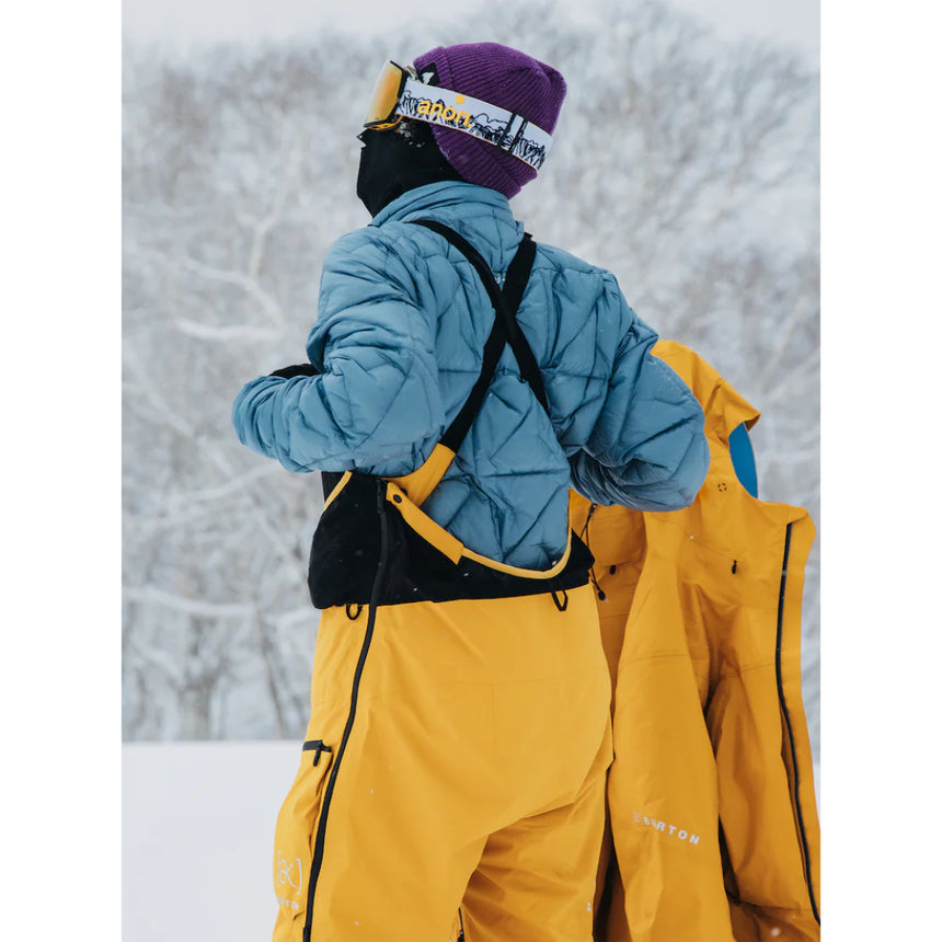 Burton Men's [ak] Tusk GORE-TEX 3L PRO Hi-Top Bib Pants - Goldenrod