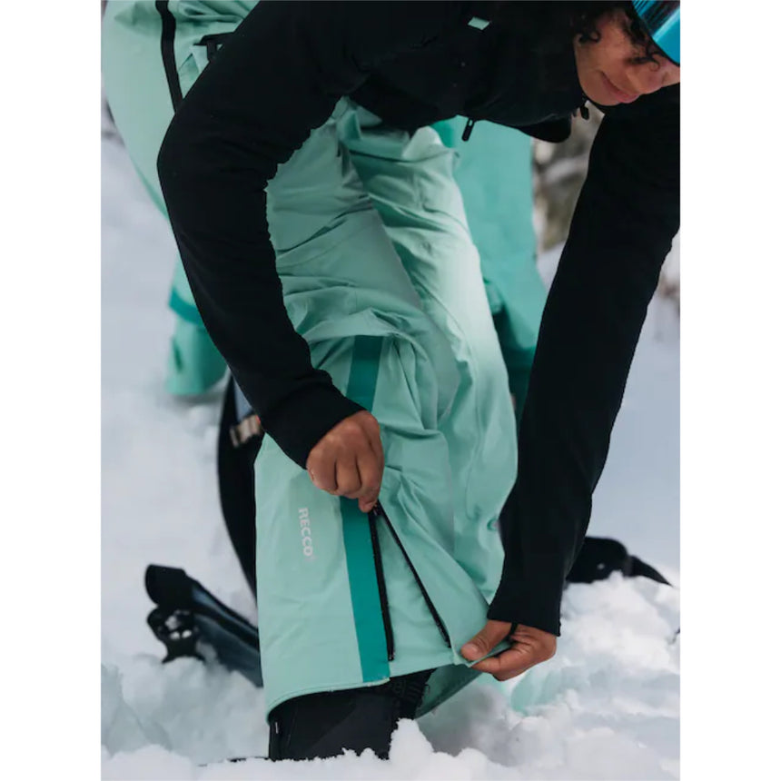 Burton Women's [ak] Tusk GORE-TEX PRO 3L Hi-Top Bib Pants - Powder Mint