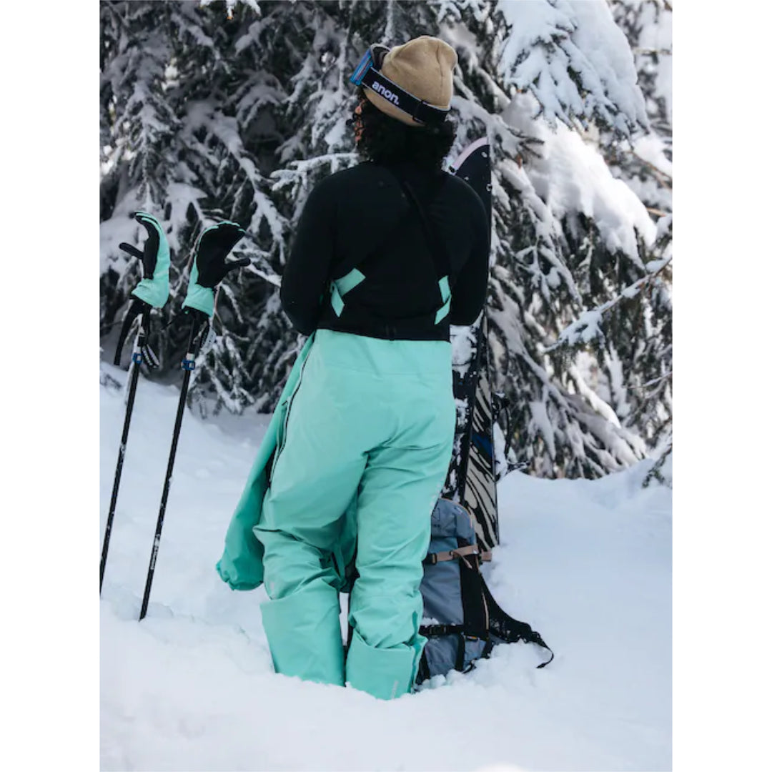 Burton Women's [ak] Tusk GORE-TEX PRO 3L Hi-Top Bib Pants - Powder Mint
