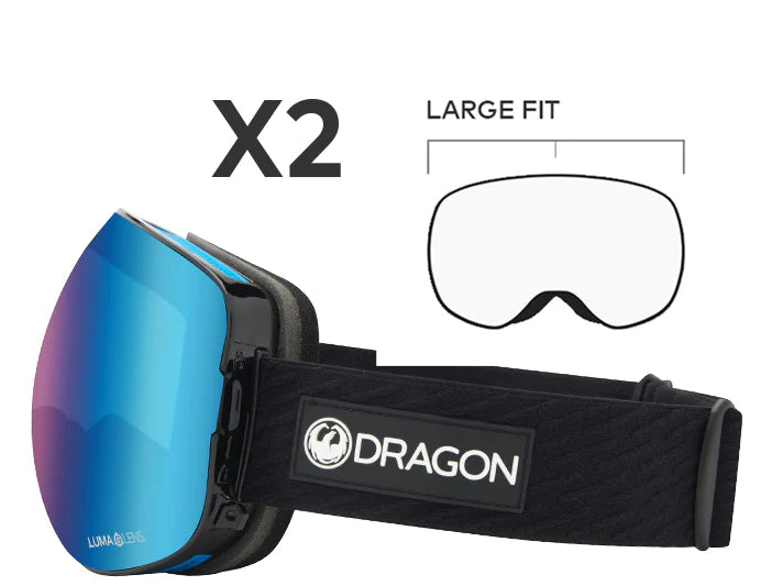Dragon X2 Mens Goggles With Bonus Lens