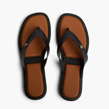Reef Reef Women WILLOW ELLA Sandals - Black/Cocoa Black/Cocoa 6 Womens Sandals Flip Flop 5 to 11