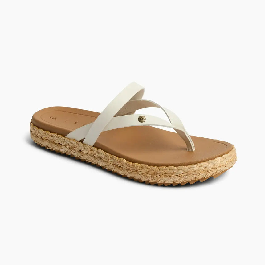 Reef Reef Women VISTA CARMEN - Whisper White Whisper White 5 Womens Sandals Flip Flop 5 to 11