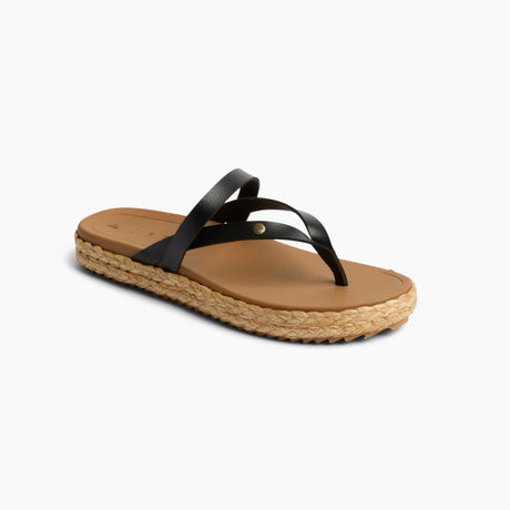 Reef Reef Women VISTA CARMEN - Black Black 6 Womens Sandals Flip Flop 5 to 11