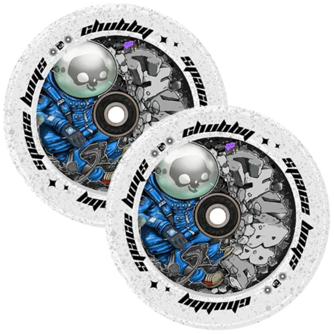 Chubby Spaceboys Astronaut Clear Glitter - Single Wheel