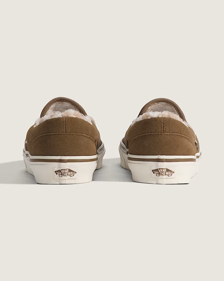Vans Vans Unisex Classic Slip On - Cozy Hug Sepia Cozy Hug Sepia Mens 4.5/ Womens 6 Unisex Slip On Shoes 6 to 18
