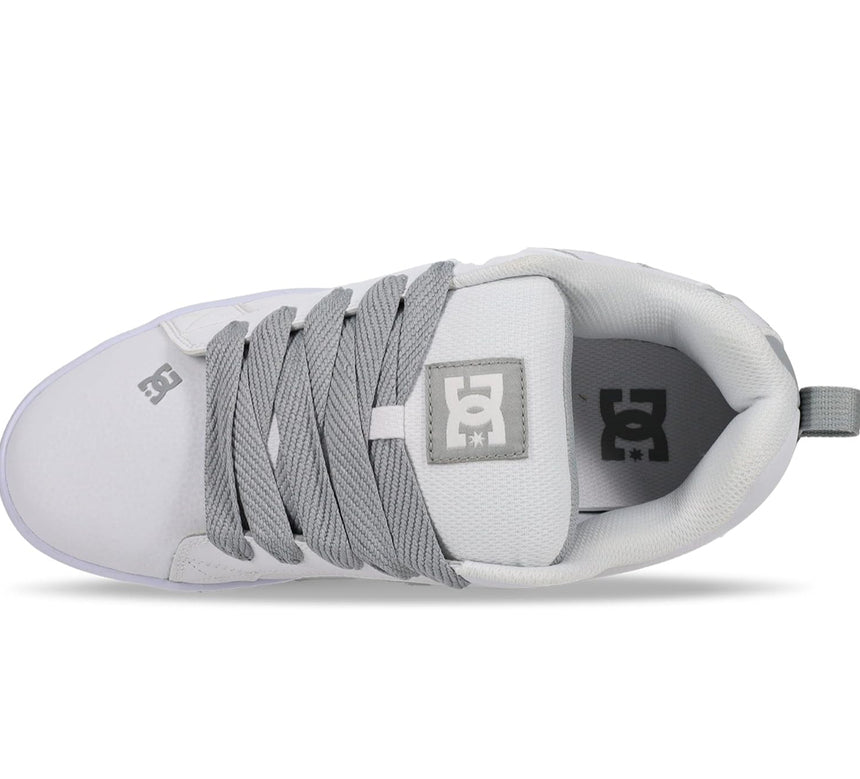 Chaussures DC Court Graffik SQ pour homme - Blanc/Gris