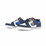 DC Pure Elastic Boys Shoes - Shady Blue/Orange