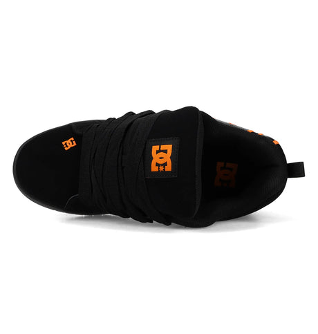 DC DC Men's  Court Graffik Skate Shoes - Black/Orange Black/Orange 11 Mens Skate Shoes 6 to 18