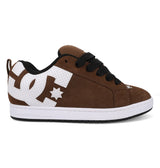 DC DC Men's  Court Graffik Se Skate Shoes - Brown/White Brown/White 10.5 Mens Skate Shoes 6 to 18