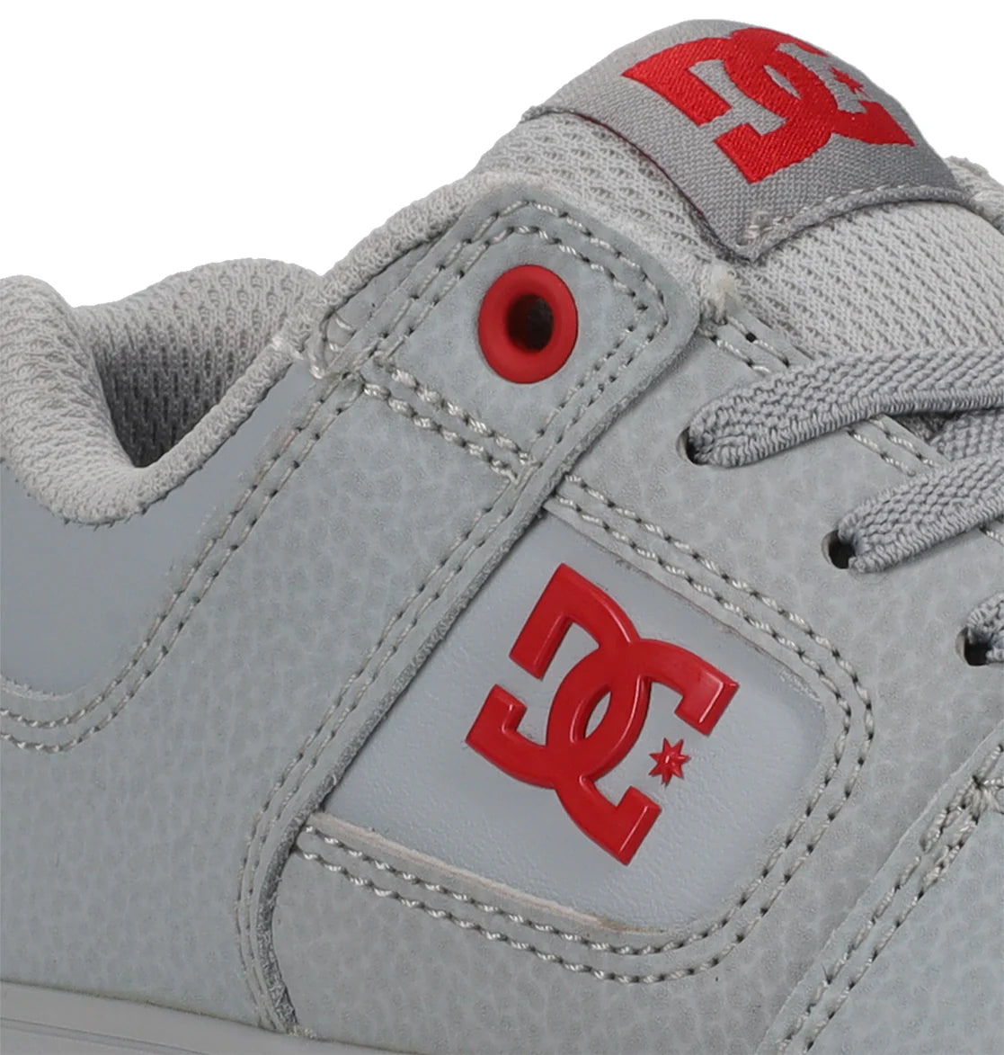 DC Youth Pure Elastic Shoes - Grey/Red