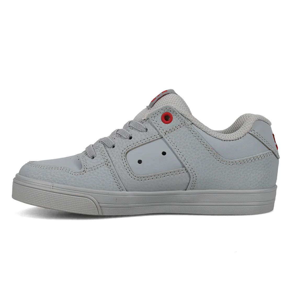 DC Youth Pure Elastic Shoes - Grey/Red