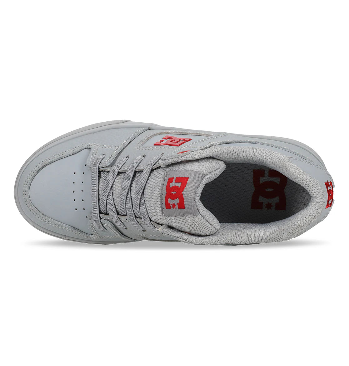 DC Youth Pure Elastic Shoes - Grey/Red