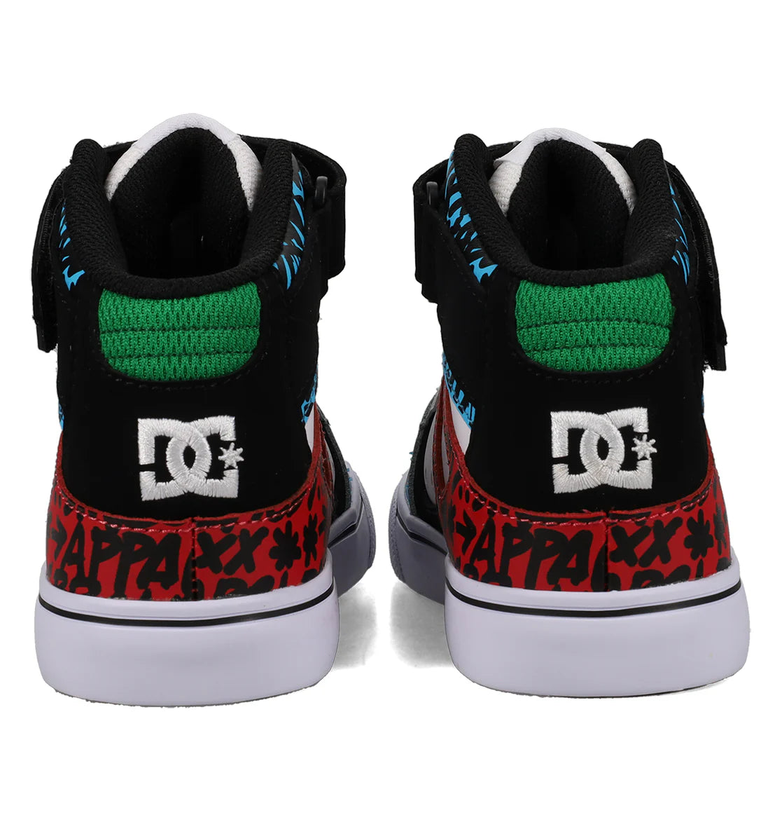 DC Youth Hi Top EV Shoes - Blue/Red/White