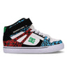 DC Youth Hi Top EV Shoes - Blue/Red/White