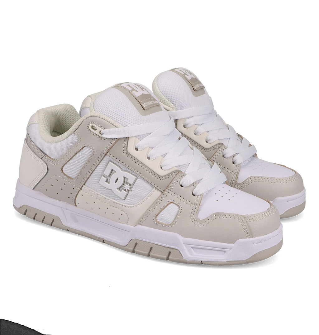 DC Men's Stag Shoes - White/Stone