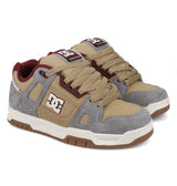 DC Men's Stag Shoes - Tan/Grey/Dark Red