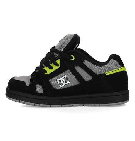 DC DC Youth Stag Shoes - Black/White/Lime Black/White/Lime 11 Youth Boys Skate Shoes 5T-13T & 1-7 US Size