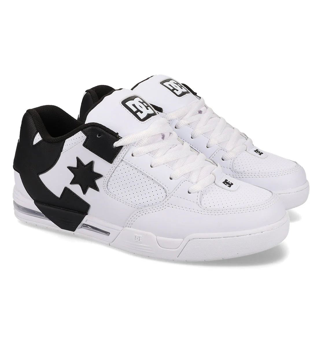 DC DC Men's  Command Skate Shoes - White/Black White/Black 10 Mens Skate Shoes 6 to 18