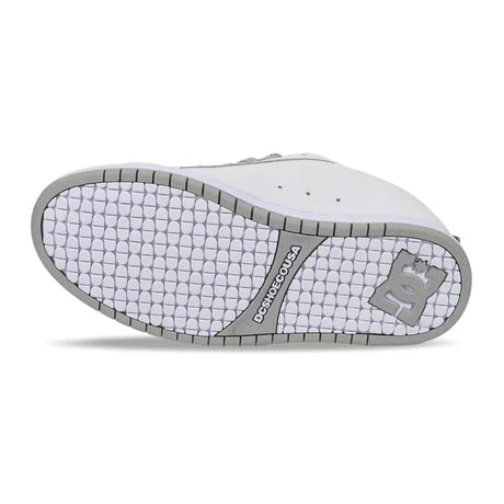DC DC Men's Court Graffik SQ Shoes - White/Grey White/Grey 9 Mens Shoes 6 to 18