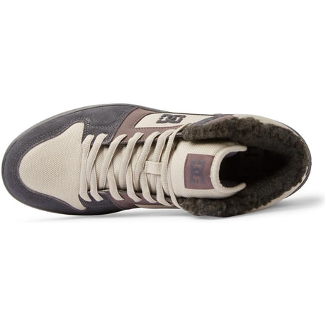 DC DC Men's Macteca 4 Hi WR Shoes - Dark Grey/Light Grey Dark Grey/Light Grey 9 Mens High Top Shoes 6 to 18
