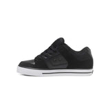 DC DC Men's  Pure Skate Shoes - Black/Black/White Black/Black/White 10 Mens Skate Shoes 6 to 18