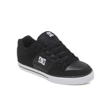 DC DC Men's  Pure Skate Shoes - Black/Black/White Black/Black/White 10 Mens Skate Shoes 6 to 18