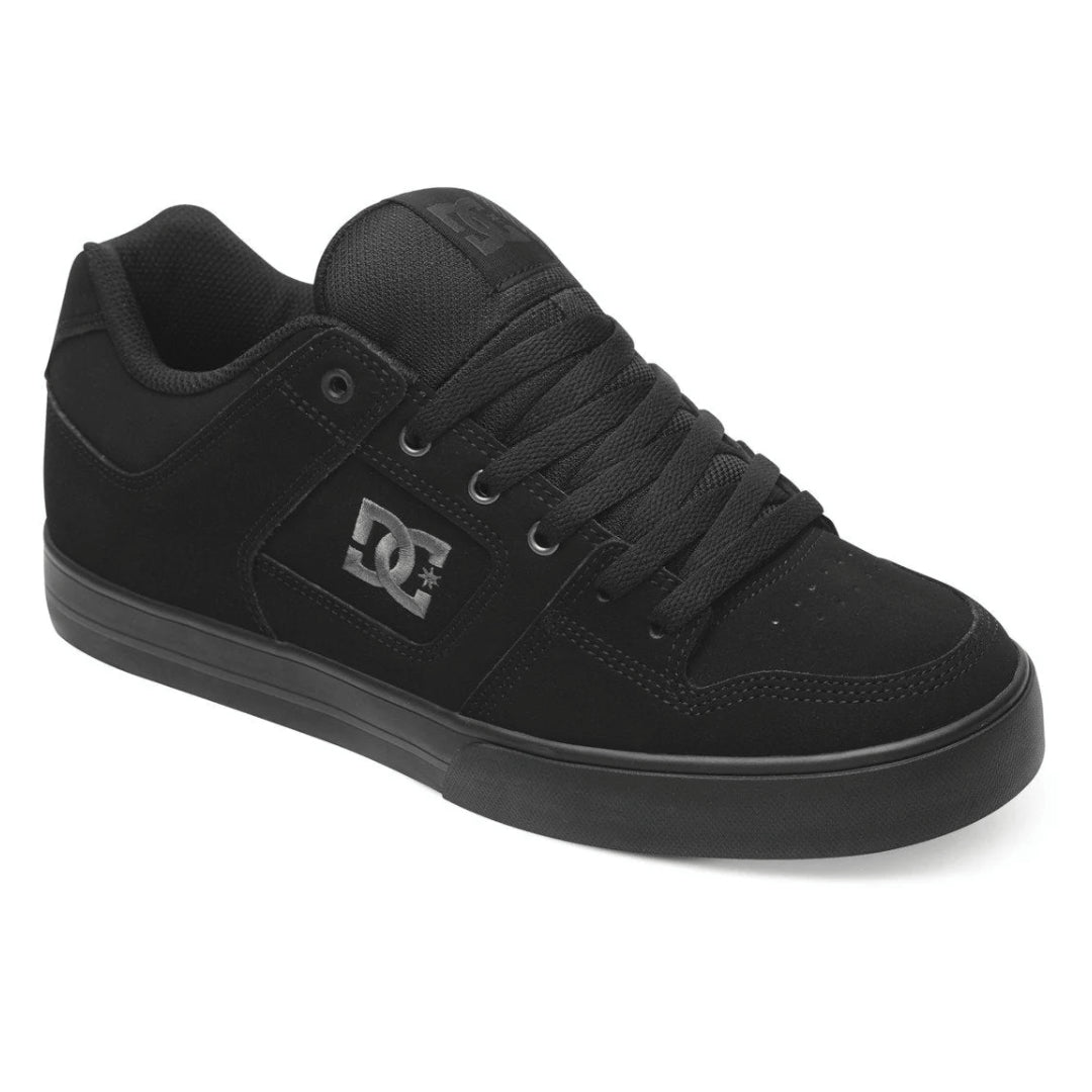 DC DC Men's Pure Skate Shoes BLACK/PIRATE BLACK 8 Mens Skate Shoes 6 to 18