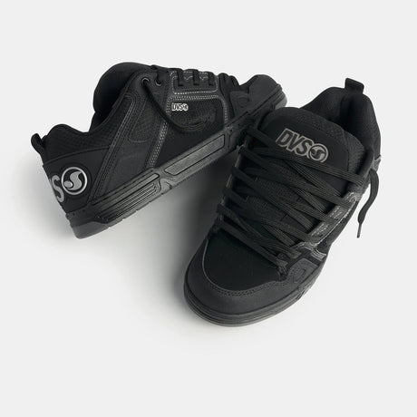 DVS DVS Men's Comanche Chunky Skate Shoes - Black Charcoal Print Nubuck Black Charcoal Print Nubuck 9 Mens Skate Shoes 6 to 18